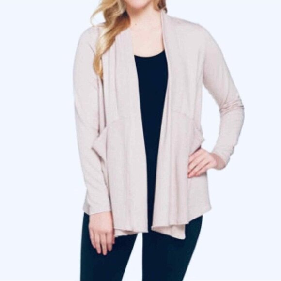 LOGO Lounge Lori Goldstein Open Cardigan Jacket - Picture 1 of 9